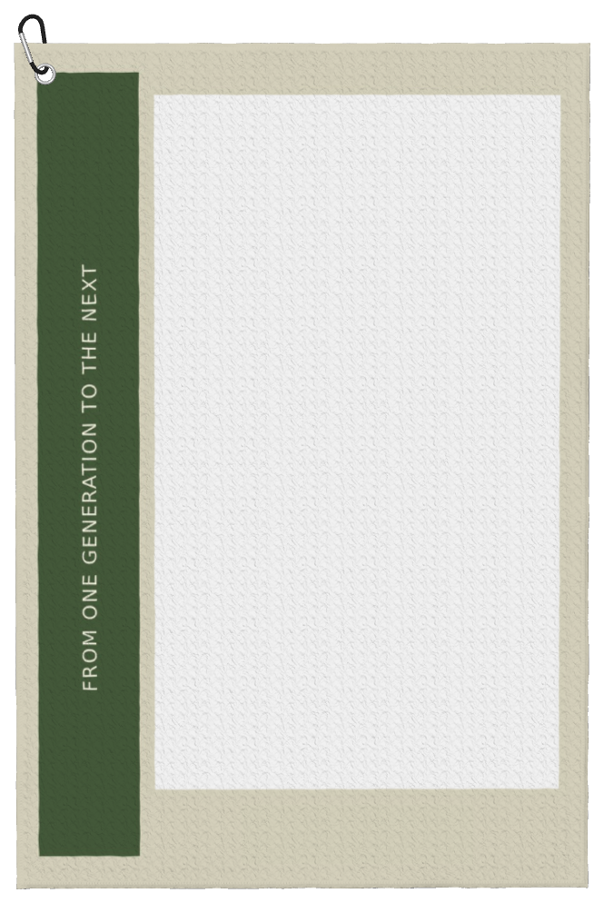 Generations on the Green Custom Golf Towel — before personalization