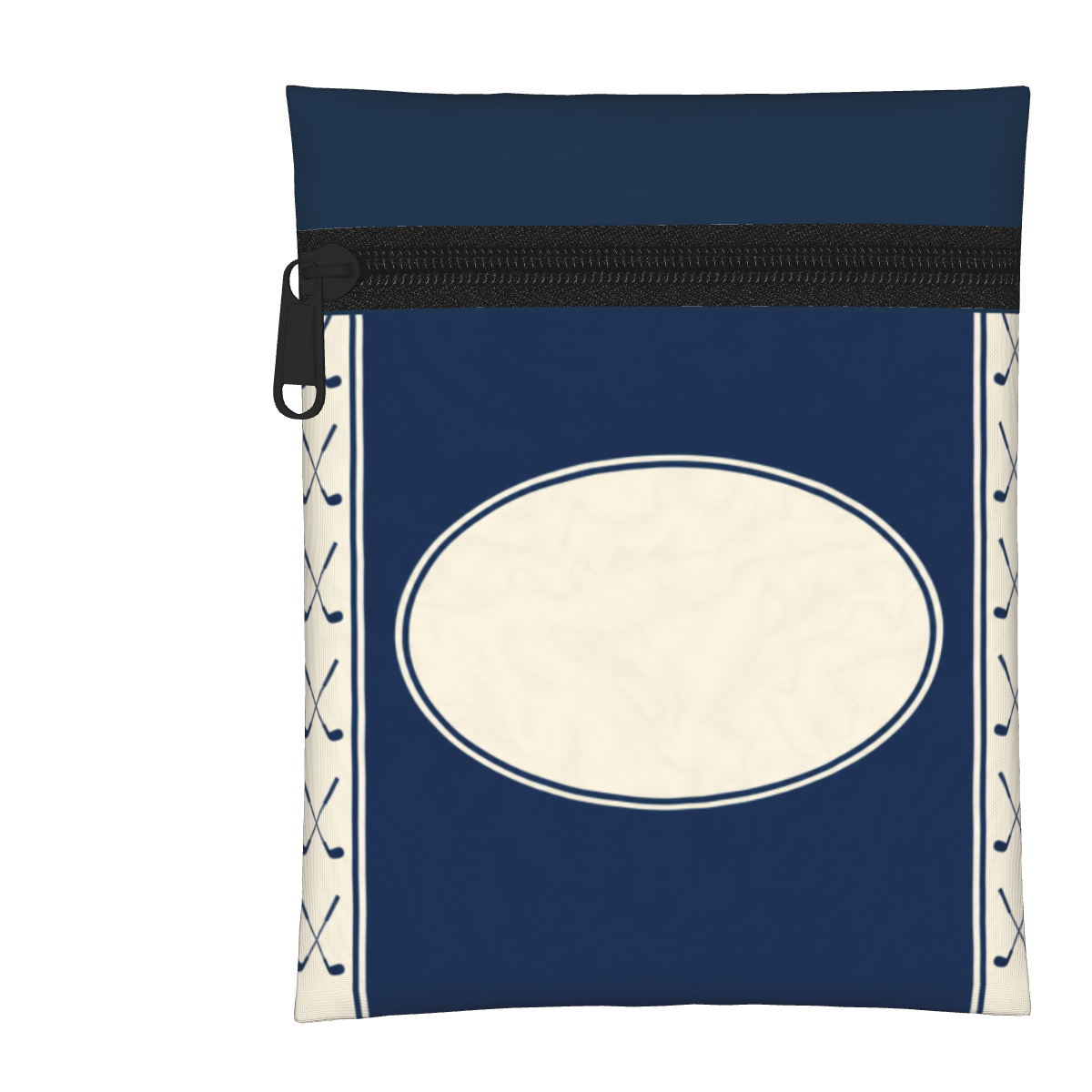 Partners at the Club Personalized Golf Pouch — White, before personalization