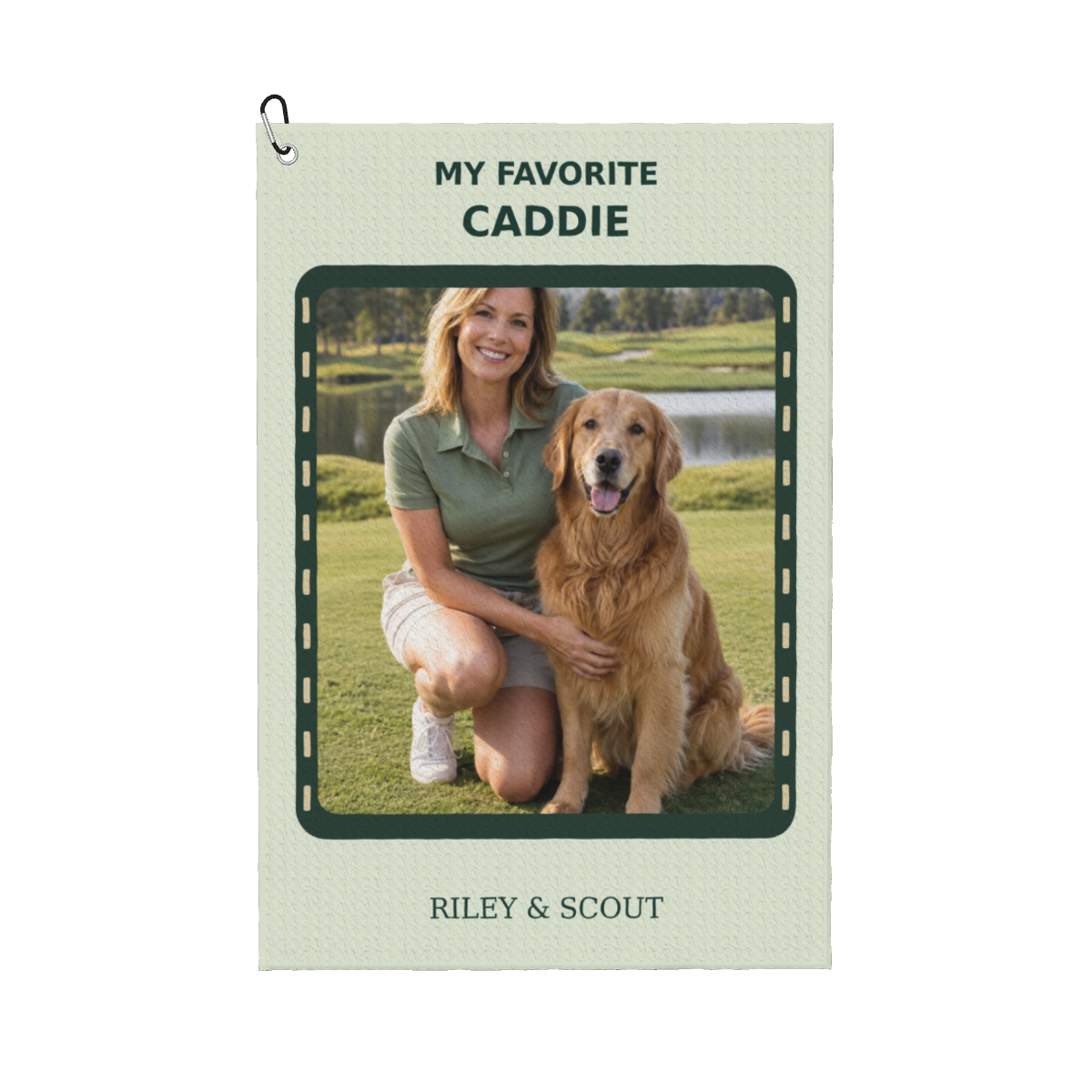 My Favorite Caddie Custom Golf Towel