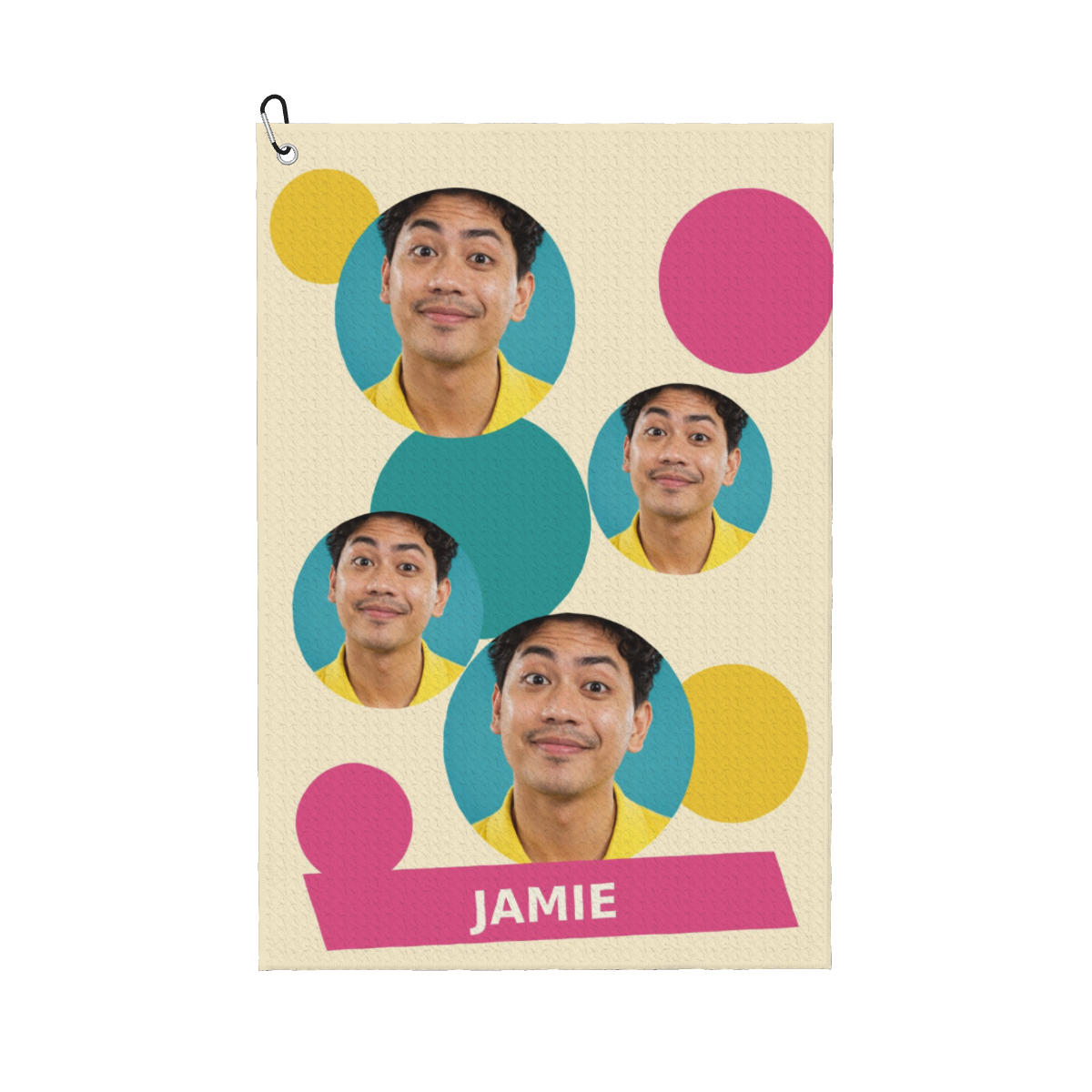 Pop Art Portraits Custom Golf Towel